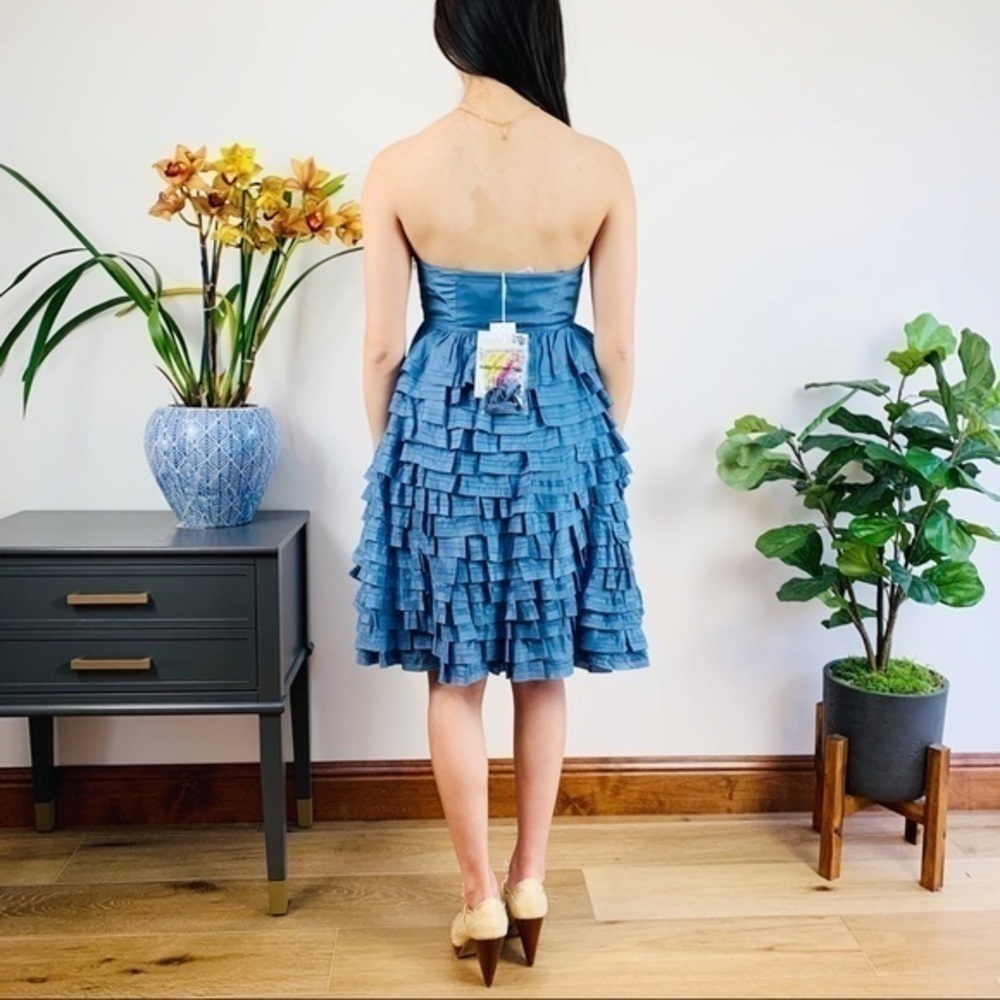 Betsy Johnson silk ruffle bows dress - Picture 4 of 11